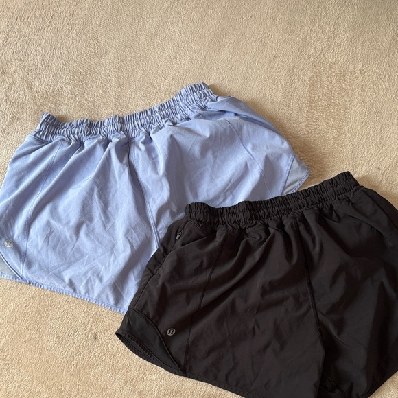 lululemon athletica Pants - lululemon athletica Women's Athletic Shorts — Light Blue & Black
